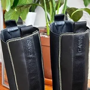 Ganni | Shoes | Ganni Knee Chelsea Boots | Poshmark